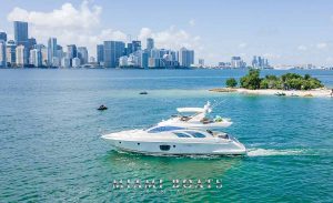 Azimut Yacht Miami Beach 55 feet yacht. Azimut Wine Down yacht in Miami.