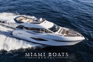 65' Numarine luxury yacht in Miami. Private Yacht Charters Provided by Miami Boats Rental.