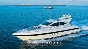 72' Mangusta Luxury Yacht in Miami. Private Yacht Charters Provided by Miami Boats Rental.