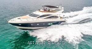75' Sunseeker luxury yacht in Miami. Private Yacht Charters Provided by Miami Boats Rental.