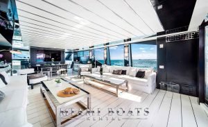 Luxury Yacht Tecnomar 120' in Miami, FL. Yacht Rental in South Beach, Miami