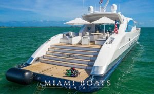 Luxury Yacht Tecnomar 120' in Miami, FL. Yacht Rental in South Beach, Miami