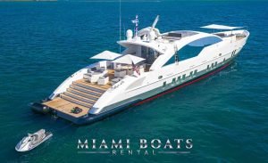 Luxury Yacht Charter in Miami with 120 feet Tecnomar Double Shot.