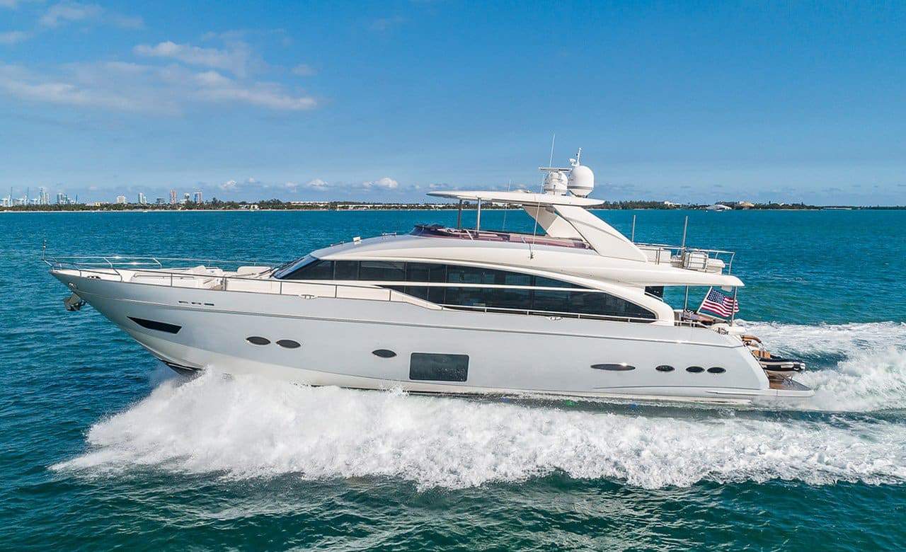 88' Princess • Miami Boats Rental