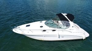 Yacht Rental in Miami with 36 ft Sea Ray Boat on the water in Miami