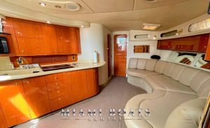 44 Sea Ray Yacht Harmony Luxury Yachts in Miami living room area