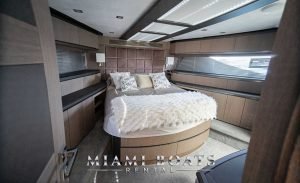 the cabin of the Galeon Yacht Sky 65ft