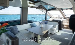 Living room of Galeon SKY 65ft Yacht