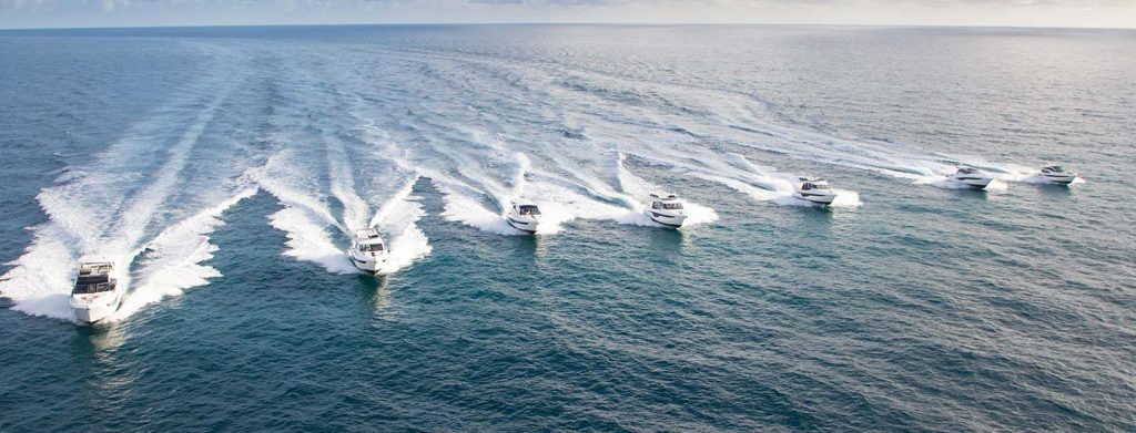 Galeon Yachts on the water - Luxury Manufacturing Brand -Fleet of Galeon Yacht Fleet