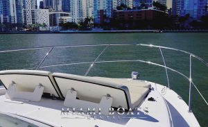Enjoy Miami on luxury yacht 45' Regal 2020 year. Laying on cushions and exploring best Miami's views.