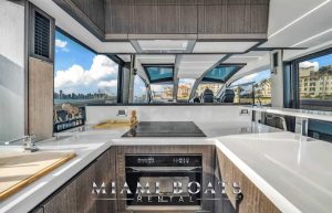Galeon-Yacht-Miami-Boats-Rental-68ft-kitchen-area