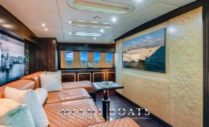 Movie theater aboard your luxury yacht charter